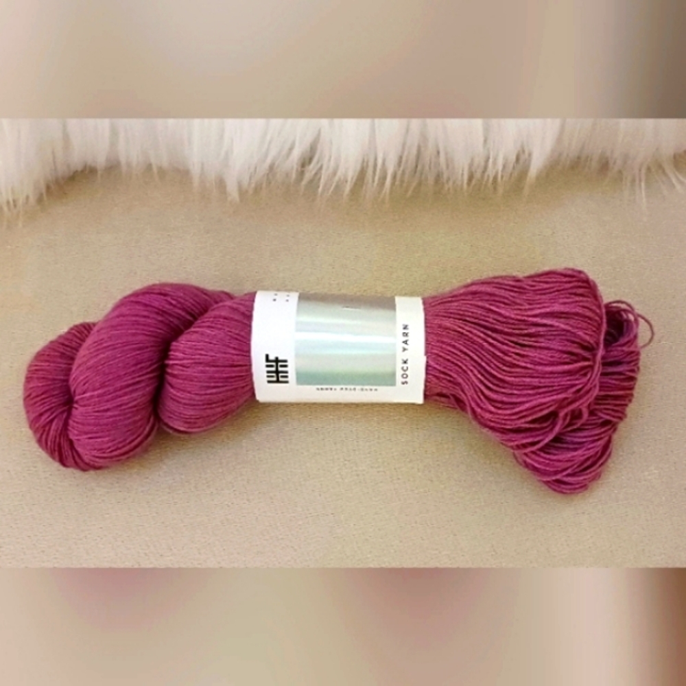 Hand-dyed merino yarn